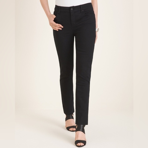 Chico's Denim - Chico’s Oh So Slimming Black Girlfriend Jeans